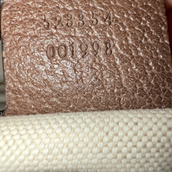 Gucci Beige and Brown Crossbody Bag with Signature Stripe